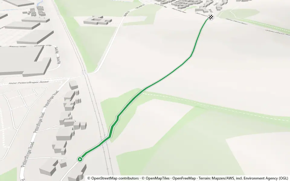 3D preview of a trail at Milford Hollow Nature Reserve