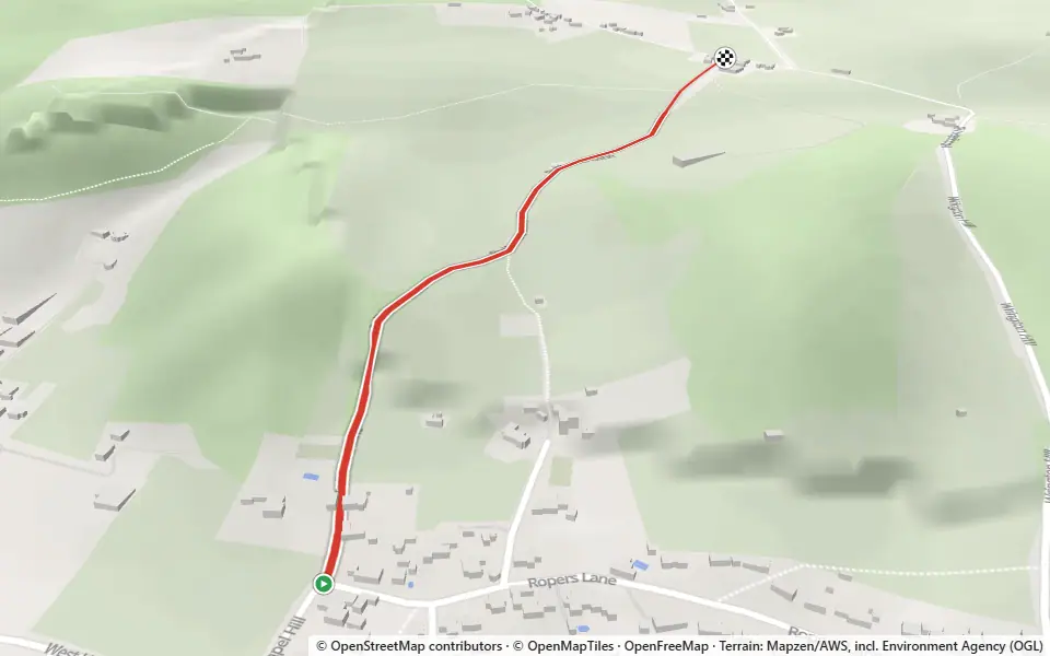 3D preview of a trail at Cherry Wood