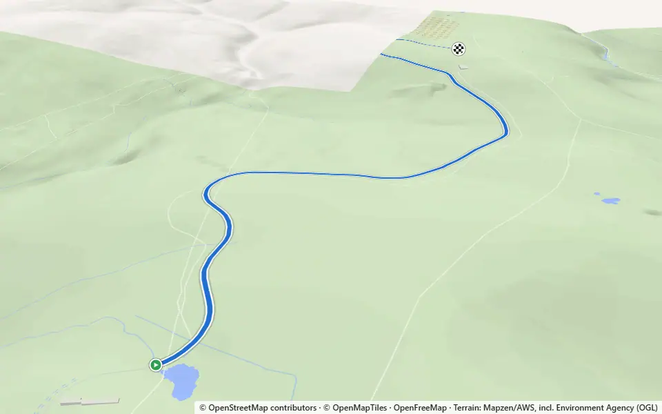 3D preview of a trail at Piles Copse