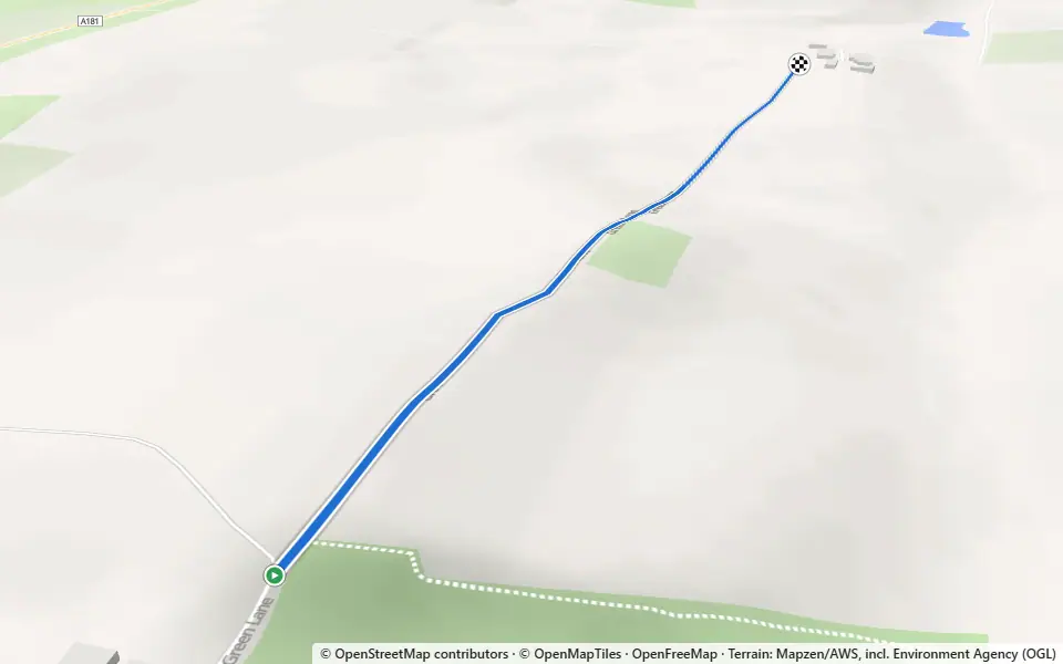 3D preview of a trail at Wingate Quarry Local Nature Reserve