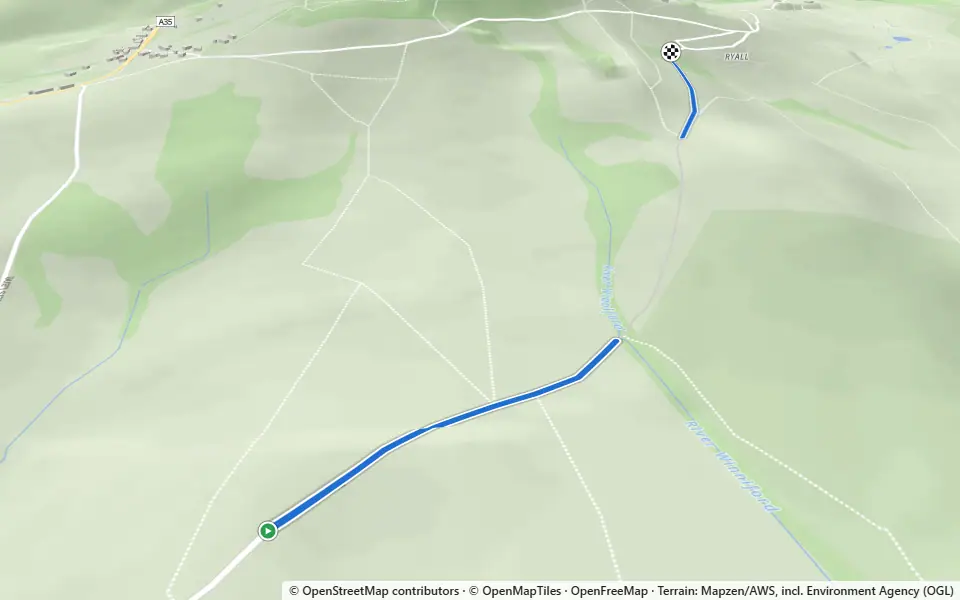 3D preview of a trail at Filcombe Wood