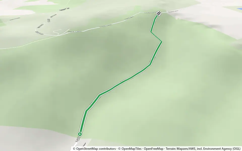 3D preview of a trail at Whitley Wood