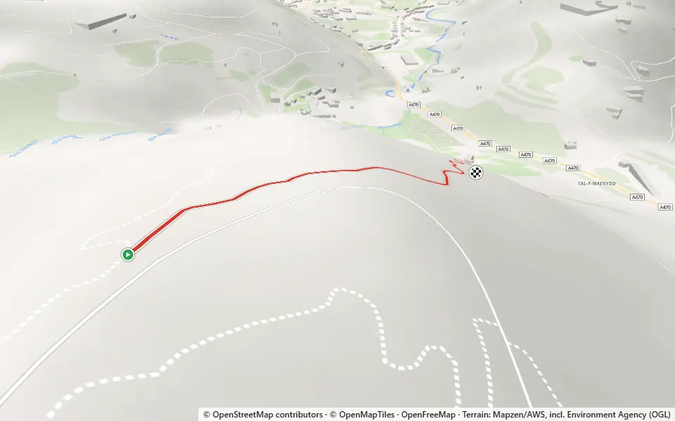 3D preview of a trail at Antur Stiniog