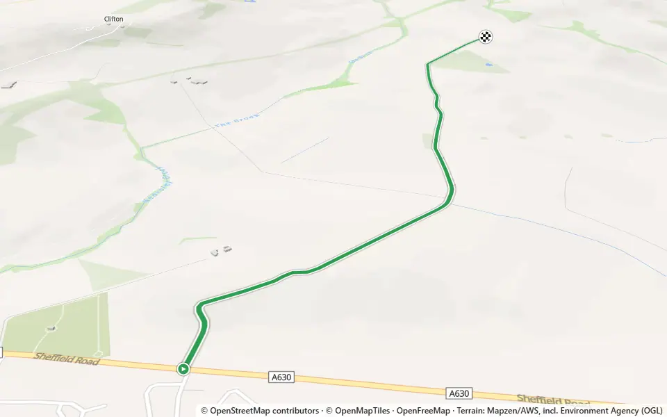 3D preview of a trail at Denaby Ings SSSI