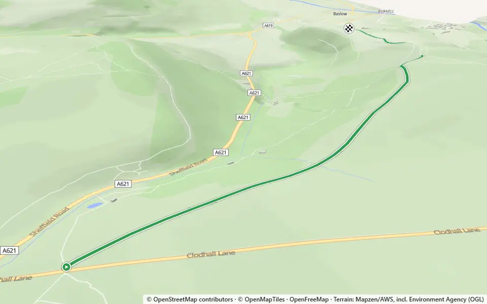 3D preview of a trail at Bunker's Hill Wood