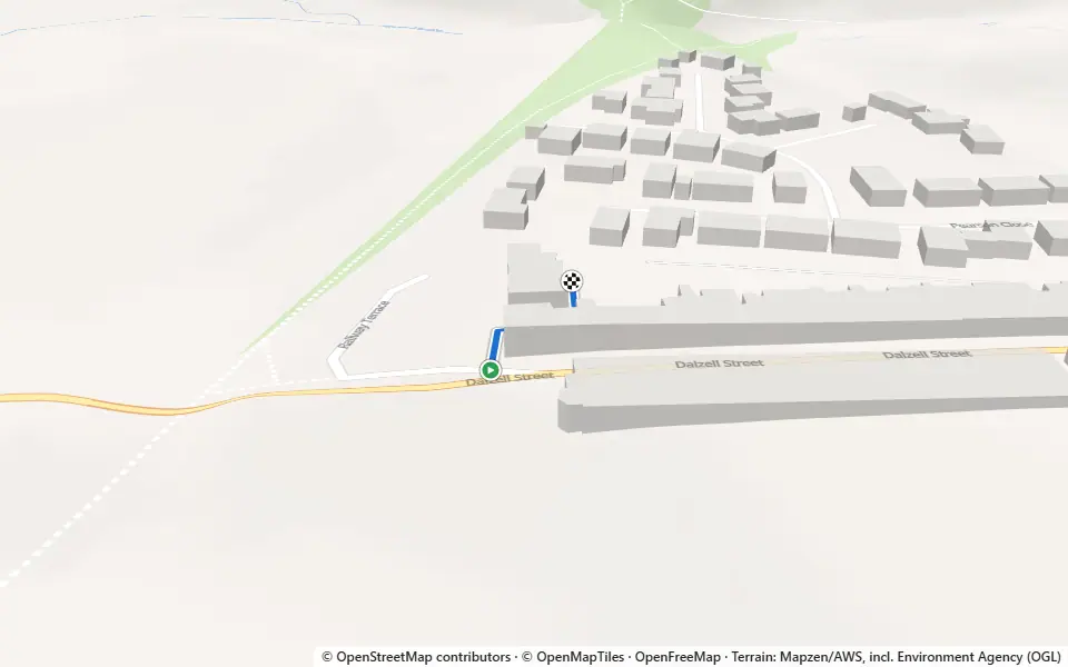 3D preview of a trail at Clints Quarry