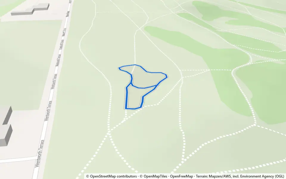 3D preview of a trail at Fitzwilliam Country Park