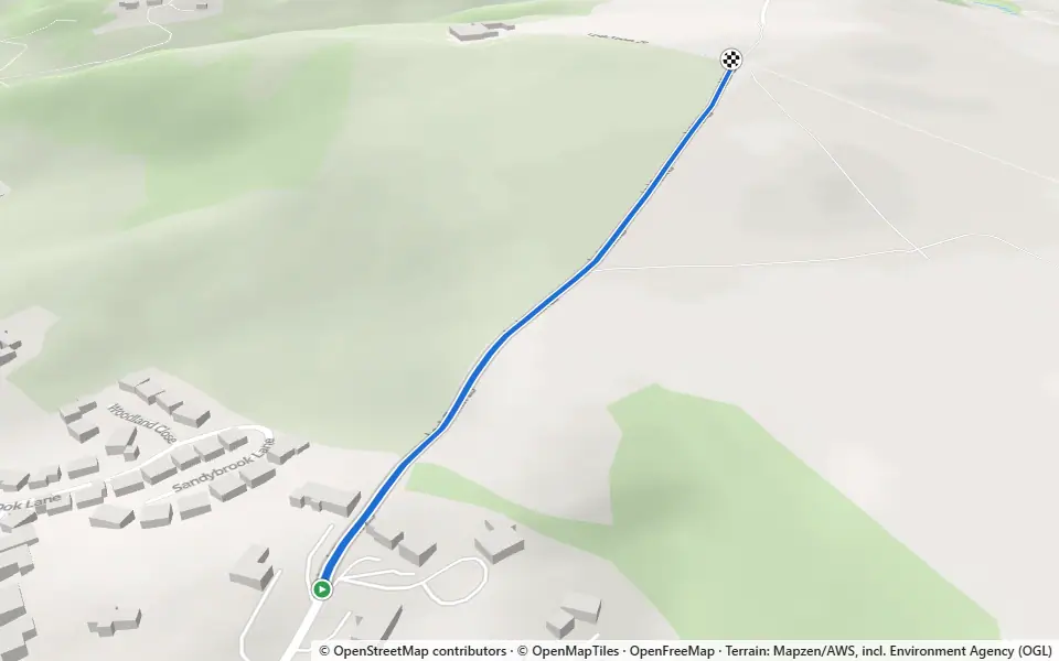 3D preview of a trail at Ballington Wood