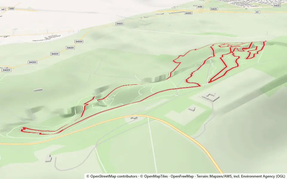 3D preview of a trail at Aston Clinton Ragpits