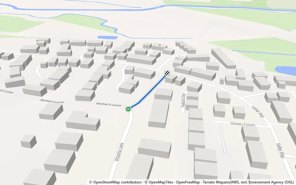 3D preview of a trail at Spa Well Wood