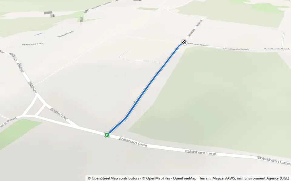 3D preview of a trail at Sandhill Wood