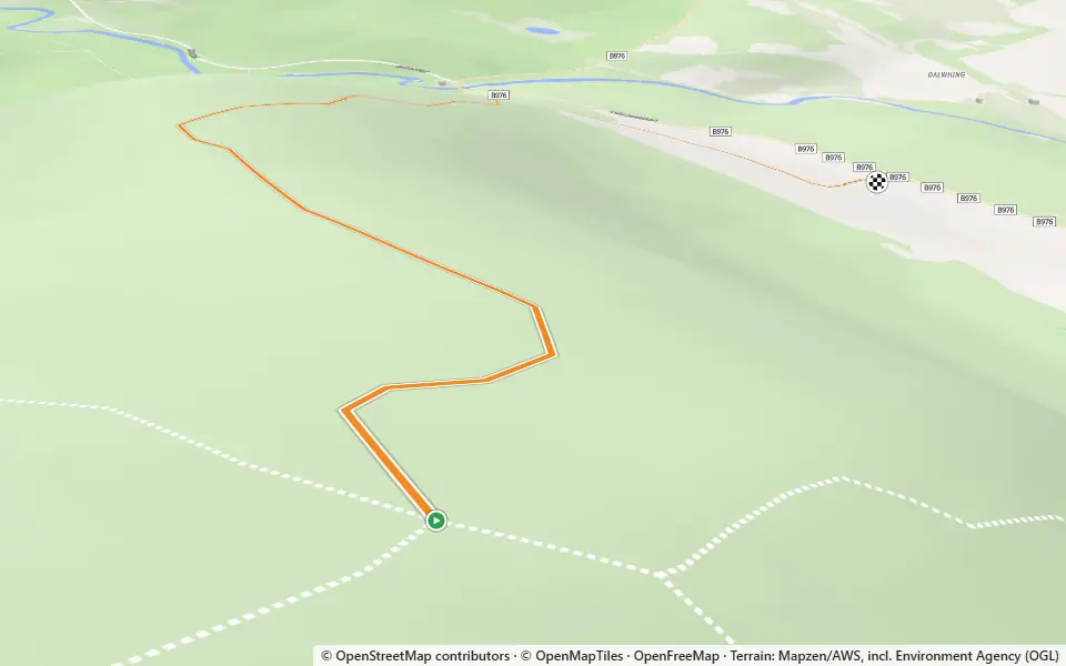 3D preview of a trail at Forest of Glen Tanar