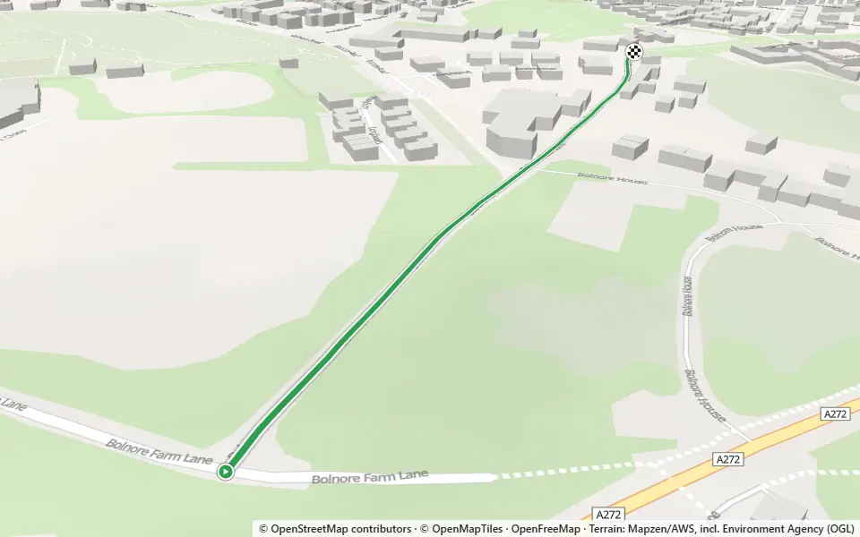 3D preview of a trail at Reading Wood