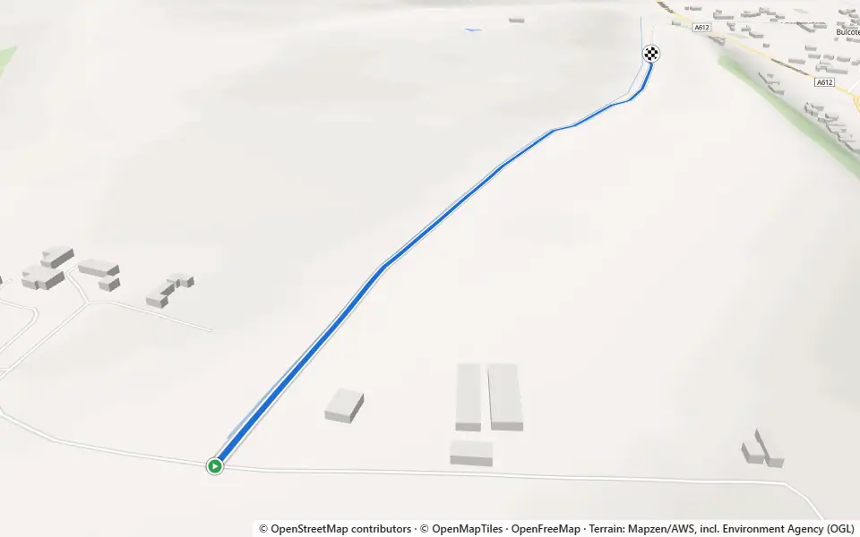 3D preview of a trail at Bulcote Hill Plantation