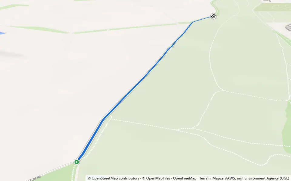 3D preview of a trail at North Tuddenham Common - Open Access Land