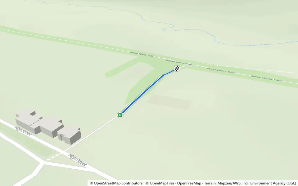 3D preview of a trail at Cherryhill Copse