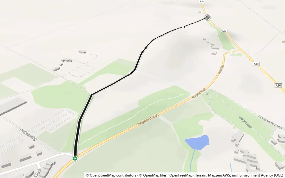 3D preview of a trail at Gravelpit Plantation