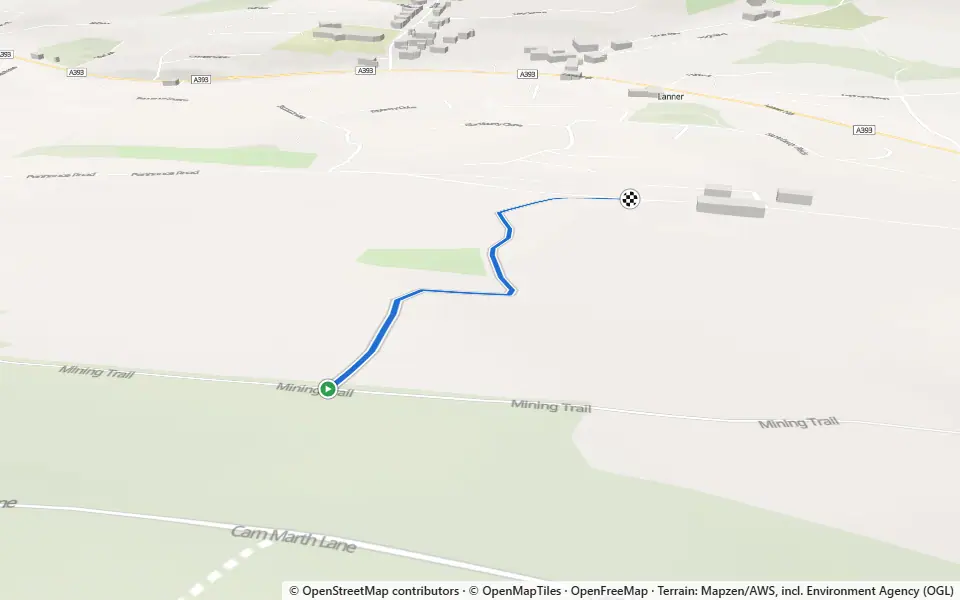 3D preview of a trail at Horse Wood