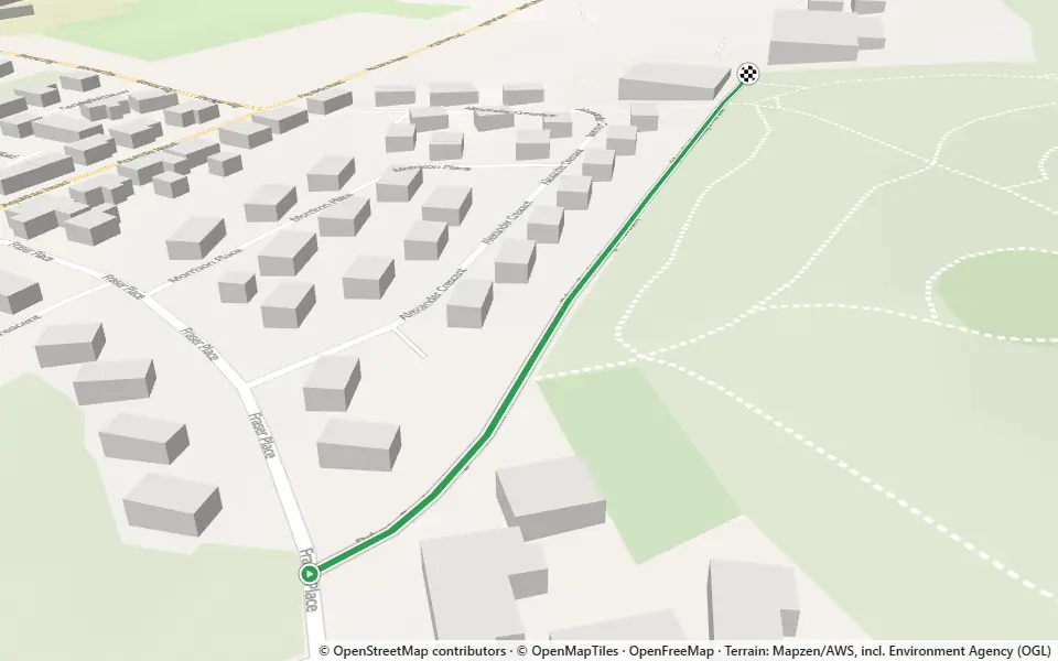 3D preview of a trail at Fetternear Woods