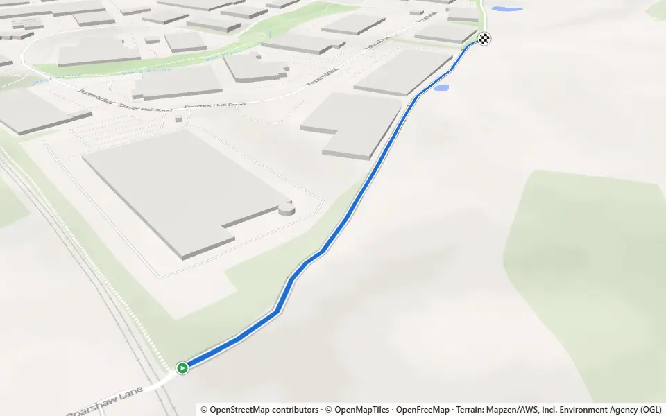 3D preview of a trail at Buckley Wood
