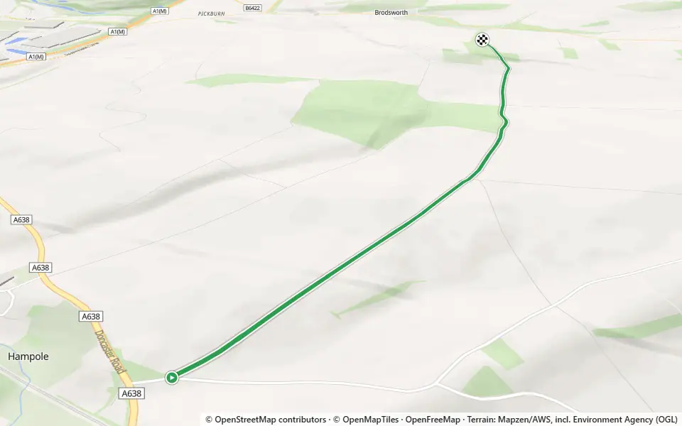 3D preview of a trail at Hampole Wood