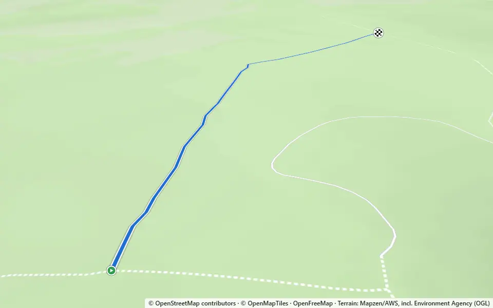 3D preview of a trail at Trails near Tromie Mills