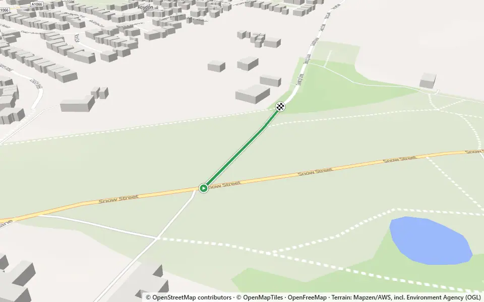 3D preview of a trail at Little Green