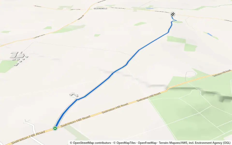 3D preview of a trail at Owday Wood