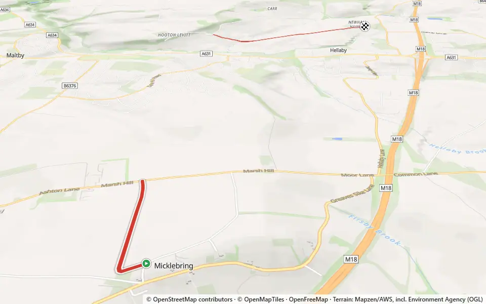 3D preview of a trail at Black Carr