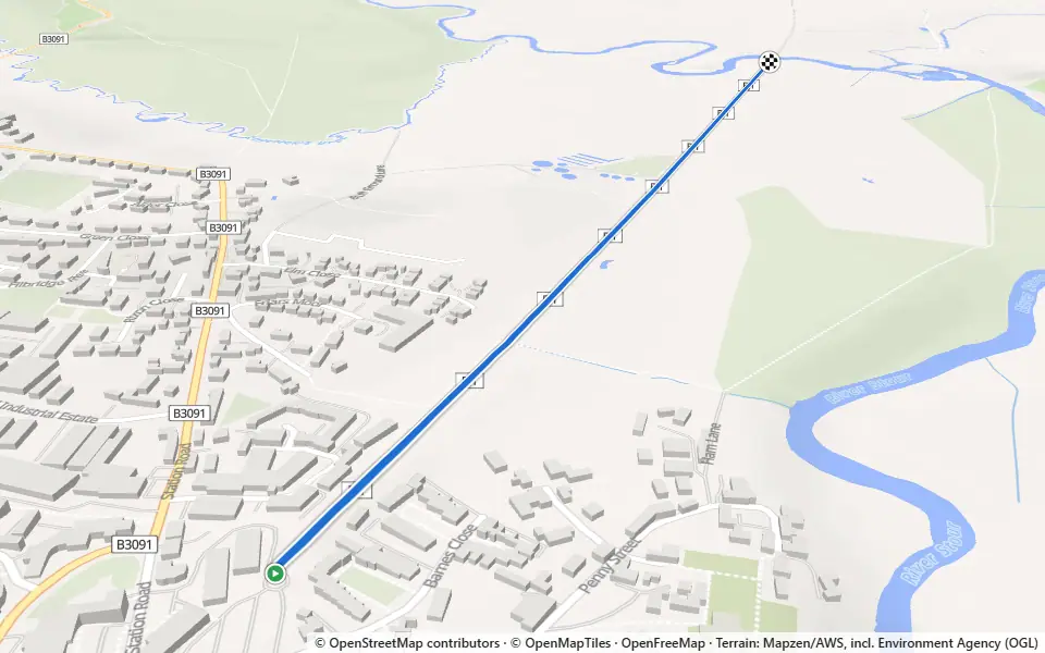 3D preview of a trail at Yewstock Plantation