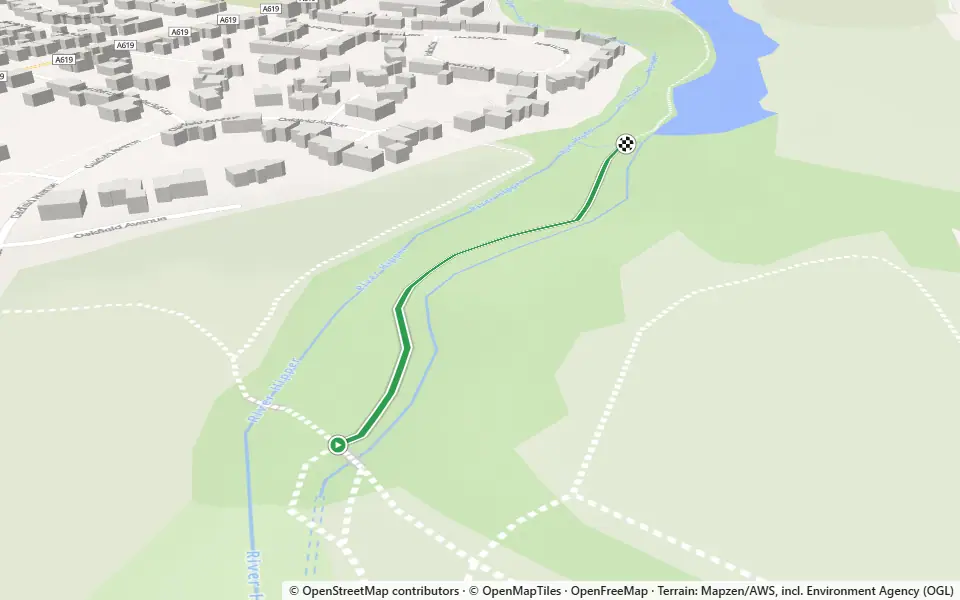 3D preview of a trail at Horse Wood