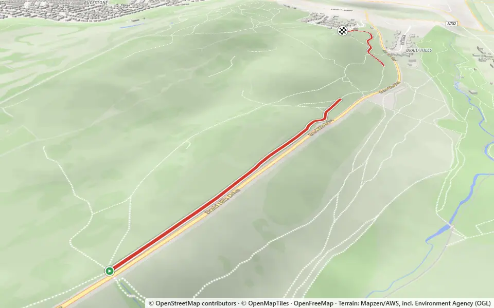 3D preview of a trail at The Roundel Community Woodland
